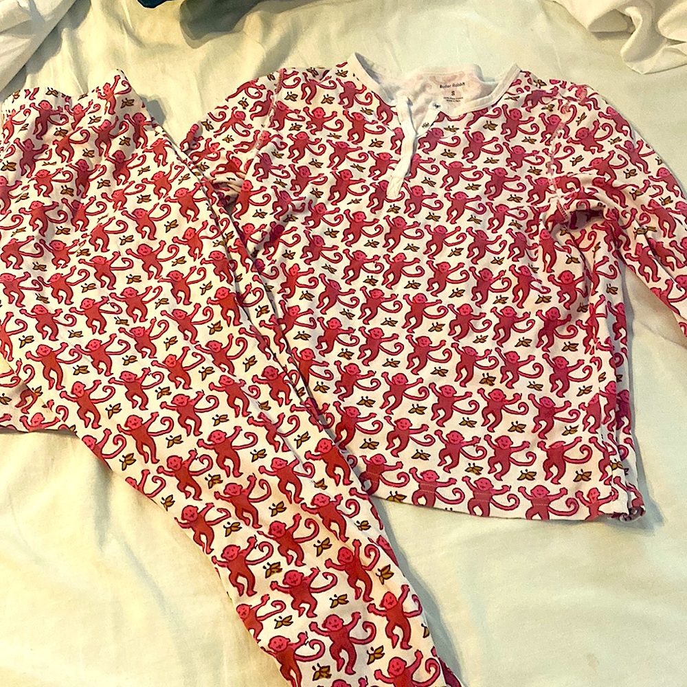 Pink monkey Roller Rabbit size small